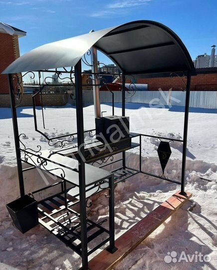 Мангал в стиле лофт