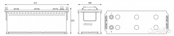 Аккумулятор gladiator EFB 140 Ah, 1050 A, 513x1