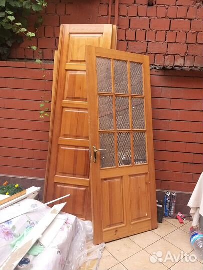 Ддеревянные двери б/у 2.30 1.20, 2.10 0.80