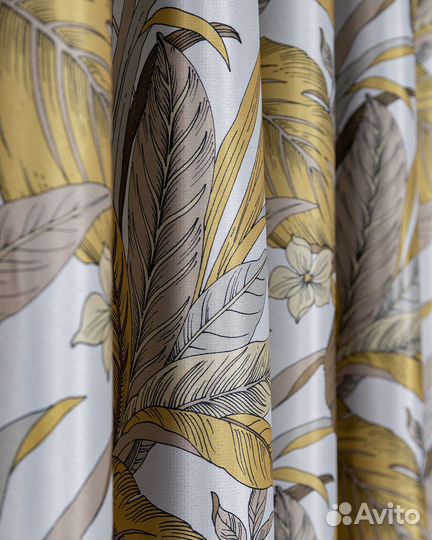 Шторы рогожка Жардин бирюзовый новые пошив