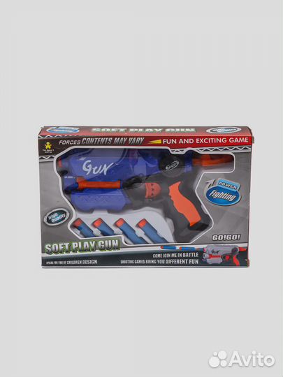 Бластер / пистолет с 4 мягкими полимерными пулями