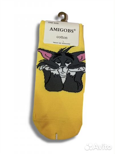 Набор женских коротких носков Том и Джерри 5шт