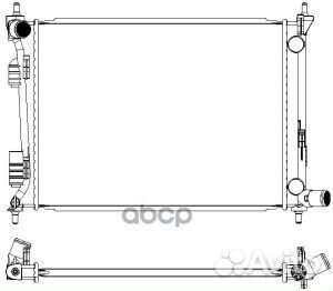 Радиатор охлаждения двигателя hyundai solaris
