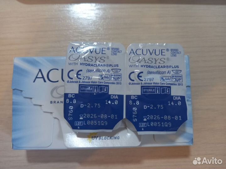 Контактные линзы acuvue oasys