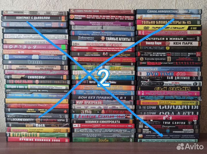Dvd диски фильмы 1 коробка