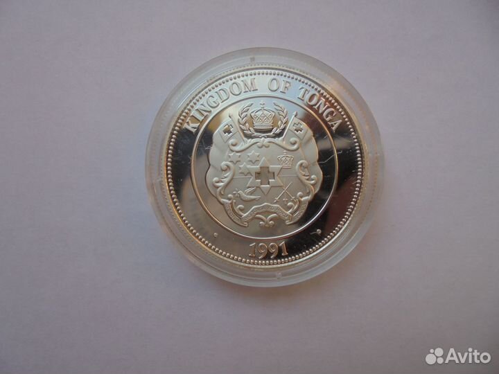 Тонга. 1 паанга.1992 г.Прыжки в воду