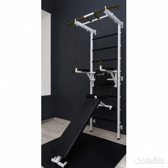 Шведская стенка рекорд Х4, цвет белый