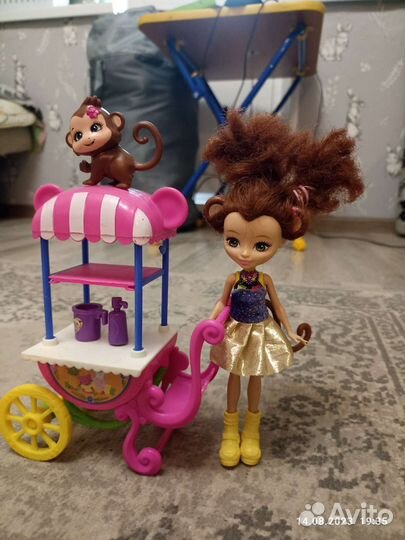 Игра Enchantimals Merit Monkey Фрукт.тележка