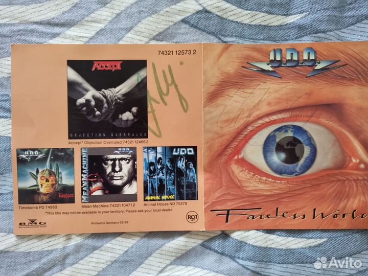 CD с автографом UDO