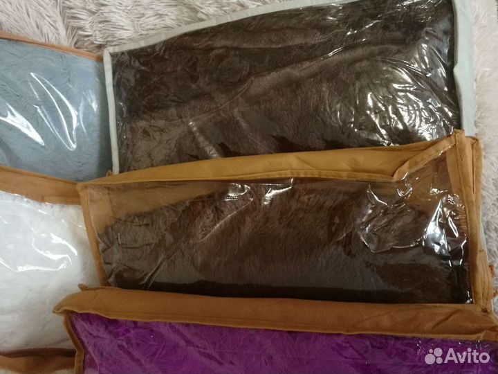 Мохнатый плед (новый) Евро размер