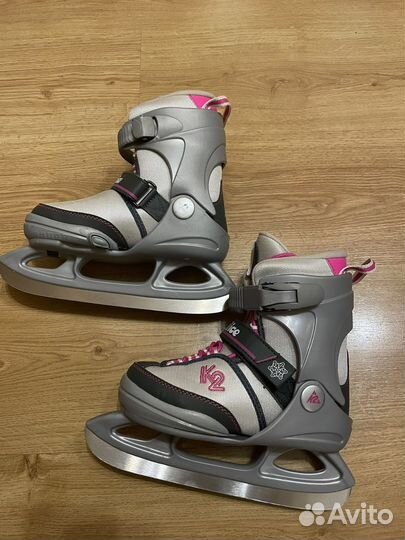 Коньки К2, детские раздвижные 32-37 размер