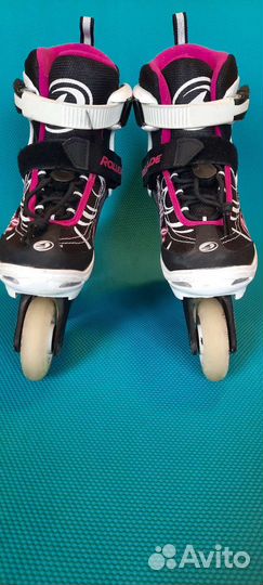 Роликовые коньки детские rollerblade с защитой