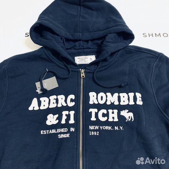 Abercrombie Fitch Толстовка темно-синяя