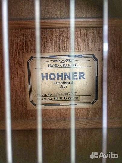 Акустическая гитара hohner