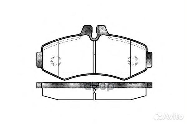 Колодки торм.пер. mercedes Vito 638 2.0/2.3D-TD