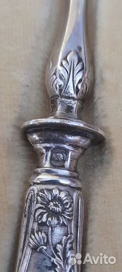 Антикварный набор для десерта.Франция. серебро