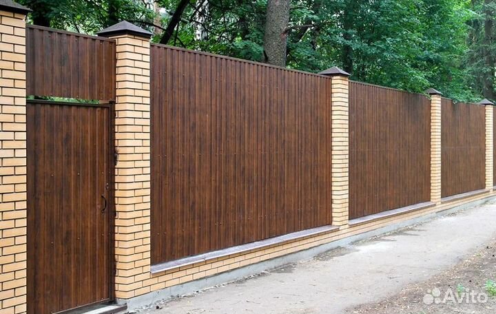 Забор металлический за 1 день качественно