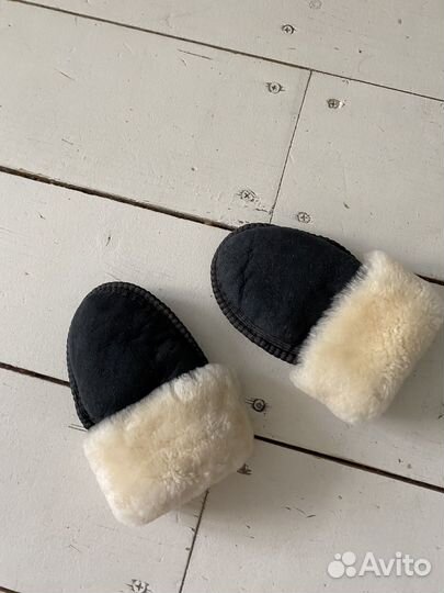 Варежки меховые детские на 2-3 года