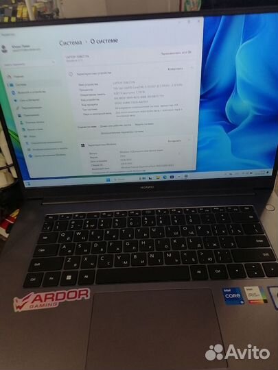 Ноутбук Huawei BoDe-WDH9