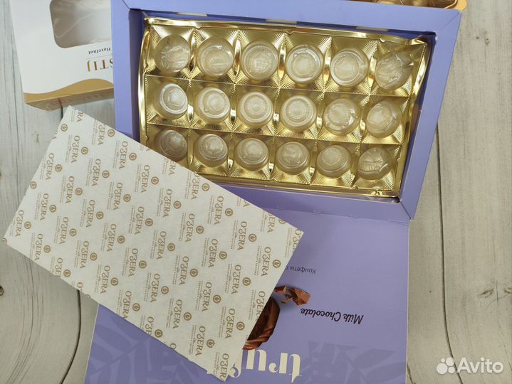 Коробка конфетная пустая