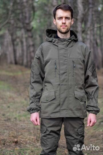 Костюм горка-5 на флисе серый