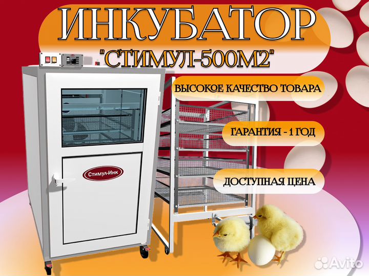 Инкубатор для яиц Стимул-500М2-Ф