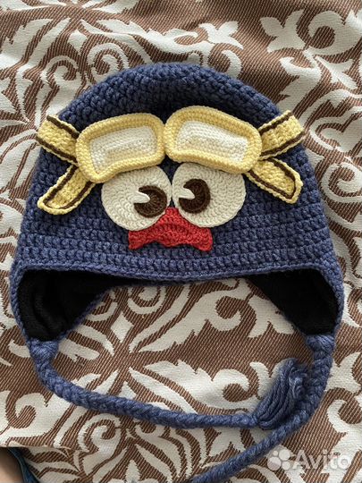 Шапка детская вязаная (ручная работа)