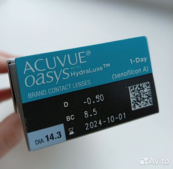 Линзы Acuvue Oasys -0,50