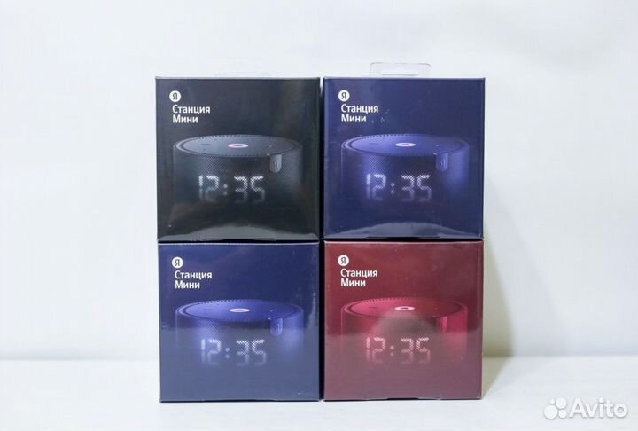 Яндекс станция мини 2 с часами с Алисой, новая