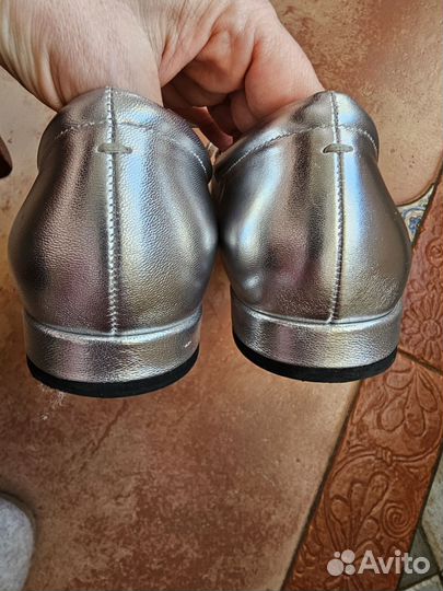 Балетки натуральная кожа 38