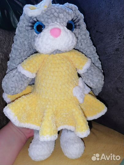 Вязаный зайка