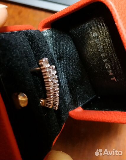 Золотые серьги-дорожки