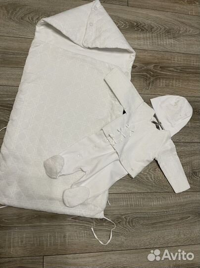 Конверт на выписку комплект baby dior