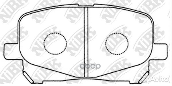 Колодки тормозные дисковые перед toyota Est