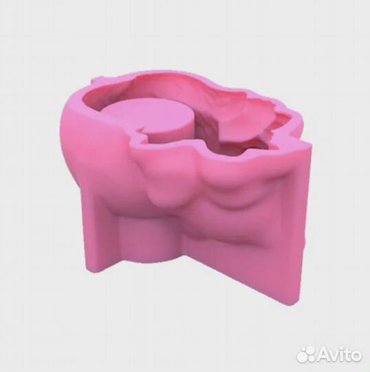 Силиконовая форма Кошка, молд кашпо