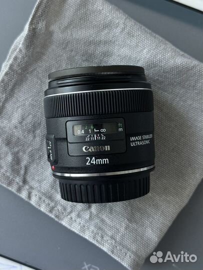 Объектив canon lens EF 24 mm f 2.8 IS USM