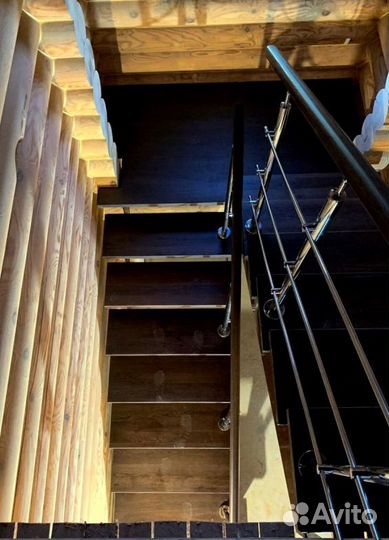 Облицовка ступеней породами дерева