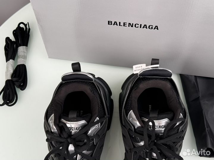 Balenciaga Track Sneaker Black Silver