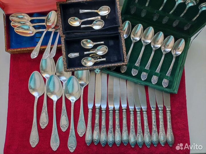 Столовые приборы мельхиор СССР