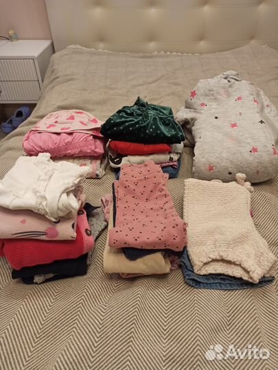 Вещи пакетом для девочки 86 размер