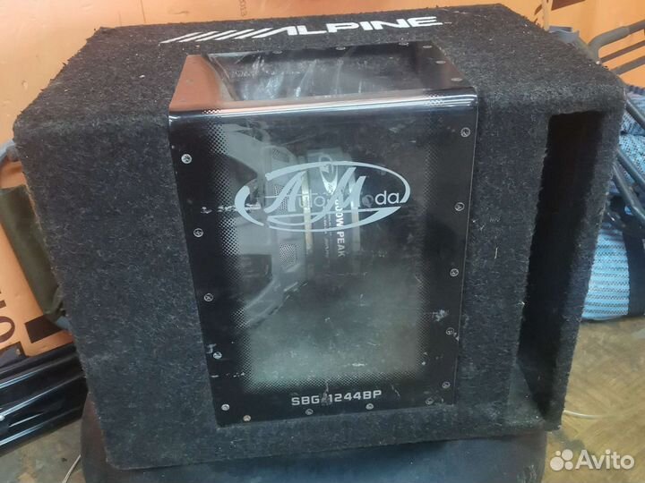 Сабвуфер alpine sbg 1244bp