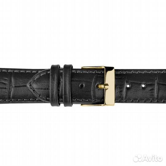 Ремешок для часов Ardi 20 мм кожа чёрный Беларусь