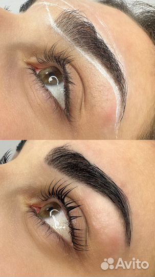 Ламинирование ресниц -архитектура бровей