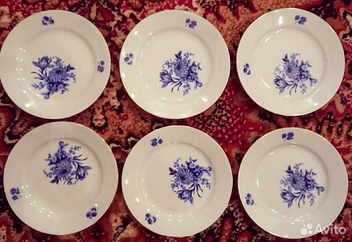 Сервиз kahla синий цветок