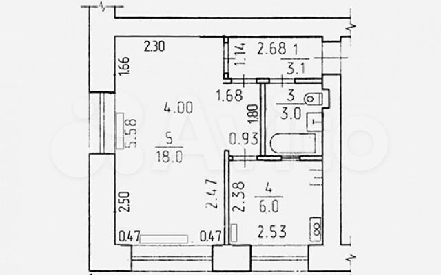 Планировка хрущевки 1 комната 30 1-к квартира, 31 м², 4/5 эт. на продажу в Перми Купить квартиру Авито