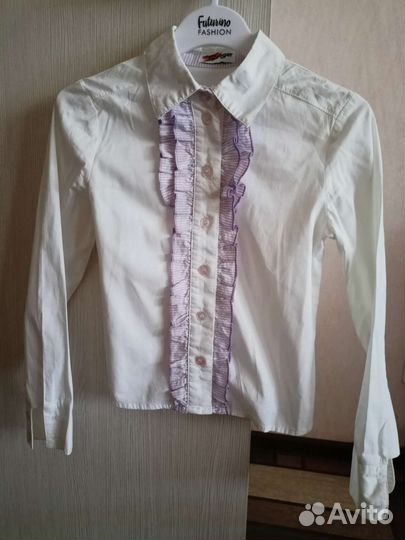 Блузка для школы на девочку 6-7 лет