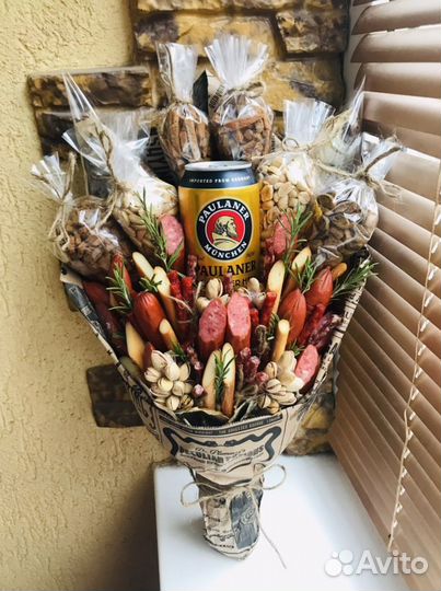 Мужские букеты съедобные