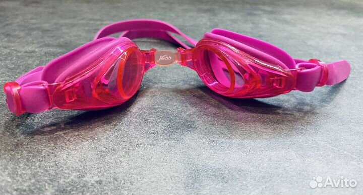 Очки для плавания розовые детские joss yj3008