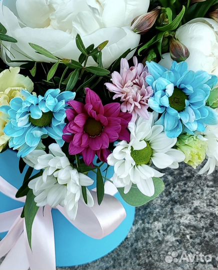 Цветы в коробке 214