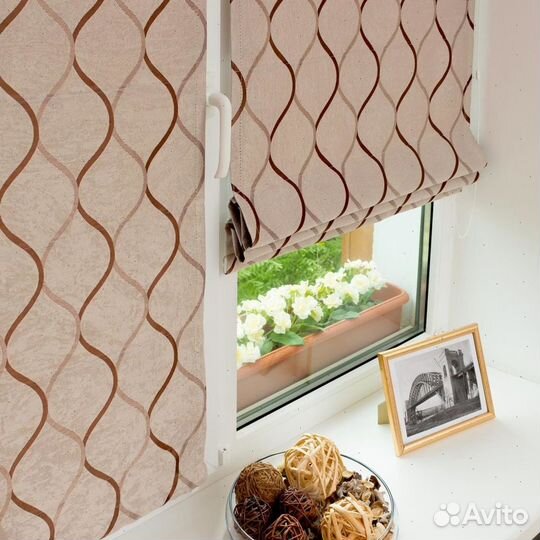 Римские шторы с установкой 